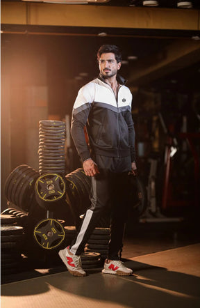 FLEX QUICK DRY TRACK SUIT -BLACK&WHITE