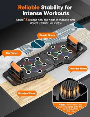 FOLDABLE PUSH-UP BOARD